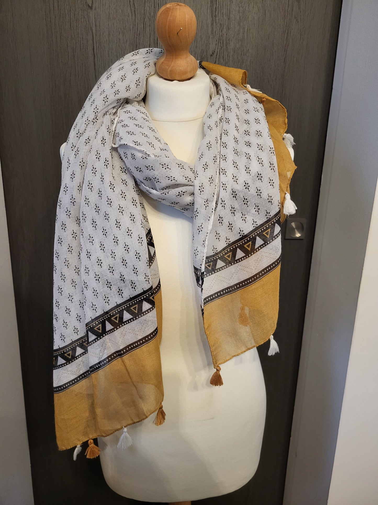 Foulard Rectangle Camel